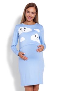 PeeKaBoo Umstandsshirt für Damen Alethrisei hellblau S/M