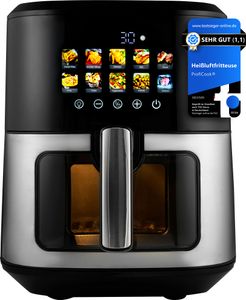 ProfiCook® Heißluftfritteuse XXL 6,5L | ohne Öl oder Fett | Airfryer mit Color-Display | 9 Programme | 50 - 200°C | Air Fryer 1700W | PC FR 1286 H ProfiCook® Heißluftfritteuse XXL 6,5L | ohne Öl oder Fett | Airfryer mit Color-Display | 9 Programme | 50 - 200°C | Air Fryer 1700W | PC FR 1286 H
