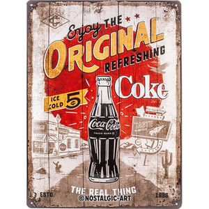 Nostalgic-Art - Blechschild 30 x 40 cm - Coca-Cola - Original Coke Highway 66