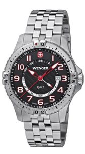 Wenger Squadron GMT 20.7707.60 Outdoor Armbanduhr Edelstahl Armband
