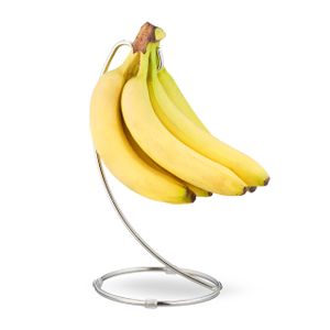 Bananen-Baum-Aufhänger aus Edelstahl Bananenhalter Flachdraht Bananenhalter Baumständer Schwarz