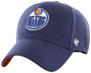 Edmonton Oilers NHL '47 MVP Ballpark Snap Light Navy 56-61 cm Czapka z daszkiem