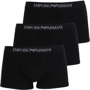 Pánské boxerky EMPORIO ARMANI 111610-CC722 3ks Barva: černá, Velikost: S