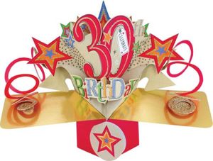 Grußkarte PopUp "30th Birthday"