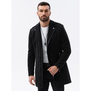 Ombre Clothing Pánský kabát Puerta L černá