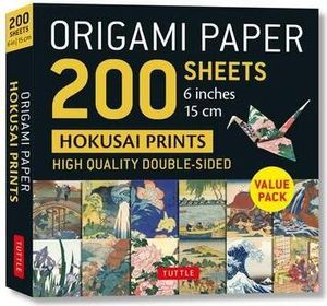Origamipapier 200 Blatt Hokusai Drucke 6" (15 cm)
