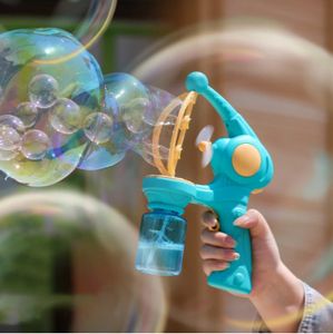 Kinderfan Seifenblasenmaschinen Automatische Seifenblasenpistole Seifenblasenmacher Draussen Party Spielzeug Kindergeschenk, blau