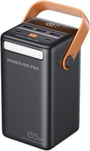 Powerbank, 50000mAh PD 65W USB C Power Bank, Schnellladung Externer Akku für Laptop MacBook Handy Samsung Google LG Drohne