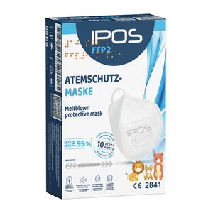 IPOS FFP2 (EXTRA SMALL) WEISS Atemschutzmaske (10er Pack)