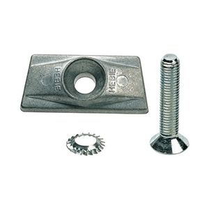 Hebie Adapterplatte für Fahrrad Zweibeinständer Fahrradständer Adapter Platte mit Schraube M10x65