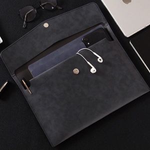 A4 Kunstleder Business File Folder Großraum-Organizer Aufbewahrungstasche Umschlag Handtasche Büromaterial Accessor
