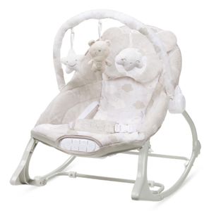 Baby-Liegestuhl, Schaukelstuhl, Wiege mit Spielbügel, Baby-Schaukelstuhl, Einsatz ab Geburt, PINO, bis 9 kg, beige