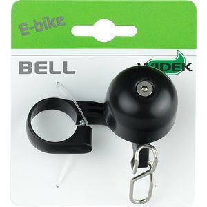 WIDEK Glocke "E-Bike" Mit spezieller Hal schwarz / silber