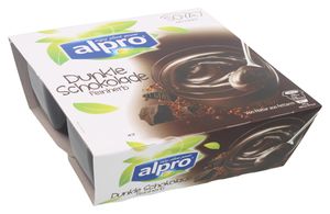 Alpro Soya Dessert Dunkle Schokolade feinherb (4 x 125 g)