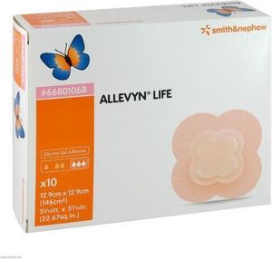 Allevyn Life 12,9x12,9 cm Silikónový penový obväz 10 ks