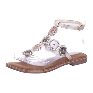 Lazamani Zehenstegsandalen Damen 31373831373630 Weiß 39 EU