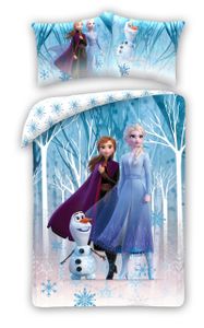 Disney Frozen 2 Bettwäsche Eiskönigin Anne Elsa Snowflake Kopfkissen Bettdecke 135+140x200