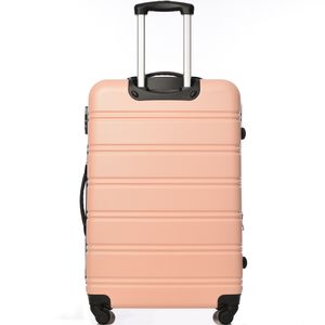 Kufr okwish Hard Shell Kufr Cestovní kufr Cestovní kufr Příruční zavazadlo 4 kolečka ABS Materiál 78*52*32 Růžová