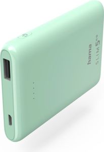 Power Pack "SLIM 5HD" 5000mAh, Ausgang: USB-A, Mintgrün (00201665)