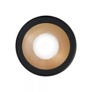 Ideal Lux VIRUS - Integrierte LED-Inneneinbauleuchte 1 Light Black Gold 3000K
