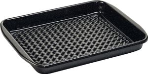 Riess Classic Grilltasse eckig 32/42cm Emaille schwarz