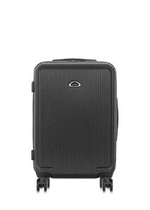 OCHNIK Koffer WALAB-0053 Hartschalenkoffer Reisekoffer Trolley Reisetasche, Material: ABS (Farbe: Schwarz, Größe: M - 65×42,5×26 cm)