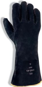 uvex unisex Schweißerhandschuhe Top-Grade 7200 schwarz Größe 10 1 Paar