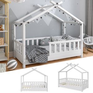 VitaliSpa Kinderbett Design Weiß 148 x 132 x 77 cm Massivholz