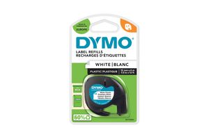 Dymo LetraTag páska plastová 12mm x 4m, bílá, 59422, S0721660
