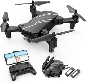 Drohne für Kinder mit Kamera HD, faltbarer RC-Quadcopter mit FPV-Live-Übertragung, Gestensteuerung, Flugbahn, Höhenhaltung, Headless-Modus