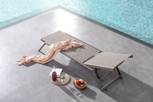 Gowoll Sonnenliege mit Rollen Gartenliege Wetterfest Liegestuhl Klappbar und Stapelbar mit 5 Positionen (Vegas Beige) Gowoll Sonnenliege mit Rollen Gartenliege Wetterfest Liegestuhl Klappbar und Stapelbar mit 5 Positionen (Vegas Beige)