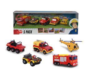 Dickie Toys Feuerwehrmann Sam Spielzeugautos 5er Pack