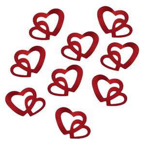 Oblique Unique Herz Konfetti Tischdeko Liebe Romantik Hochzeitsdeko - rot