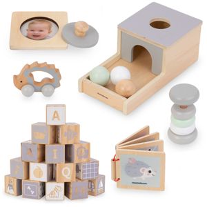 Montessori-Erziehungsbox für Babys - 6 Spielzeuge Montessori-Erziehungsbox für Babys - 6 Spielzeuge