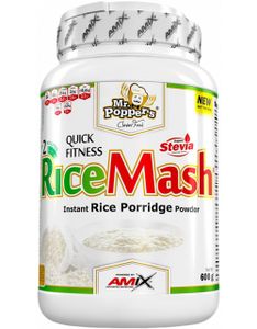 Amix Mr. Popper's Rice Mash 600 g weiße Schokolade / Müsli & Mash / Köstlicher Instant-Reisbrei aus extrudiertem Reismehl
