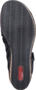 Rieker Damen Keilsandalette schwarz