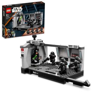 LEGO 75324 Star Wars Angriff der Dark Trooper, Set mit Luke Skywalker mit Lichtschwert und 3 Dark Troopers Minifiguren, The Mandalorian Serie