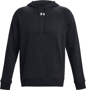 Under Armour Black Ua Rivale Vlies Hoodie mit Logo – S