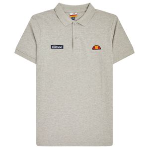 ellesse Herren Polo-Shirt MONTURA - Pique, Kurzarm, Flachstrick-Kragen, Logo Grau S