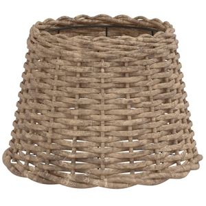 vidaXL Tienidlo na svietidlo hnedé Ø30x20 cm Wicker