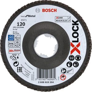 Bosch PRO X571 X-Lock Fächerschleifscheibe 125 mm G120 - 2608619204