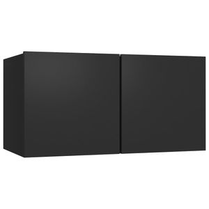 Chunhe TV-Hängeschrank Schwarz 60x30x30 cm