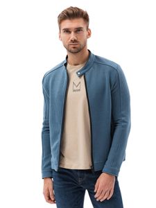 Ombre Clothing Herren-Sweatshirt zip Maksym blau m