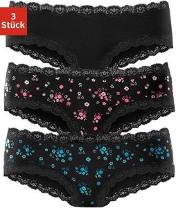 Buffalo Panty 3 er-Pack koralle-geblümt, petrol-geblümt, schwarz-uni Größe 40/42 Buffalo Panty 3 er-Pack koralle-geblümt, petrol-geblümt, schwarz-uni Größe 40/42