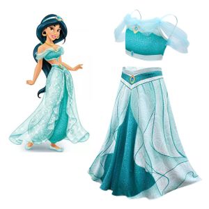 Jasmine Princess Jasmine Cosplay Kostüm Kleid Prinzessin Anzug langer Rock  L=110