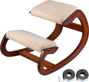 Ergonomischer Kniehocker - Verstellbarer Sessel für Komfort und Stressabbau - Pekannusshocker