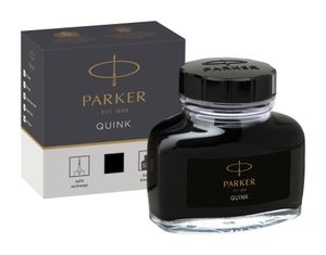 Parker Quink Füllfederhaltertinte im Tintenfass | 57 ml | schwarz | verpackt