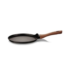 Berlingerhaus Pan für Pfannkuchen mit Marmoroberfläche 25 cm Ebony Line Rosewood BH-1722