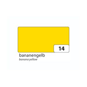 folia 130514 Passepartoutkarten, rechteckige Stanzung mit Kuvert, bananengelb, 15-teilig (1 Set)