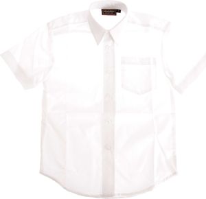 Universal Textiles - Košile pro chlapce - Školní košile s krátkým rukávem SHIRT387 (98) (Bílá)